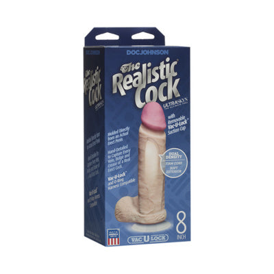 Realistic Cock UR3 - Beige 8 Pouces