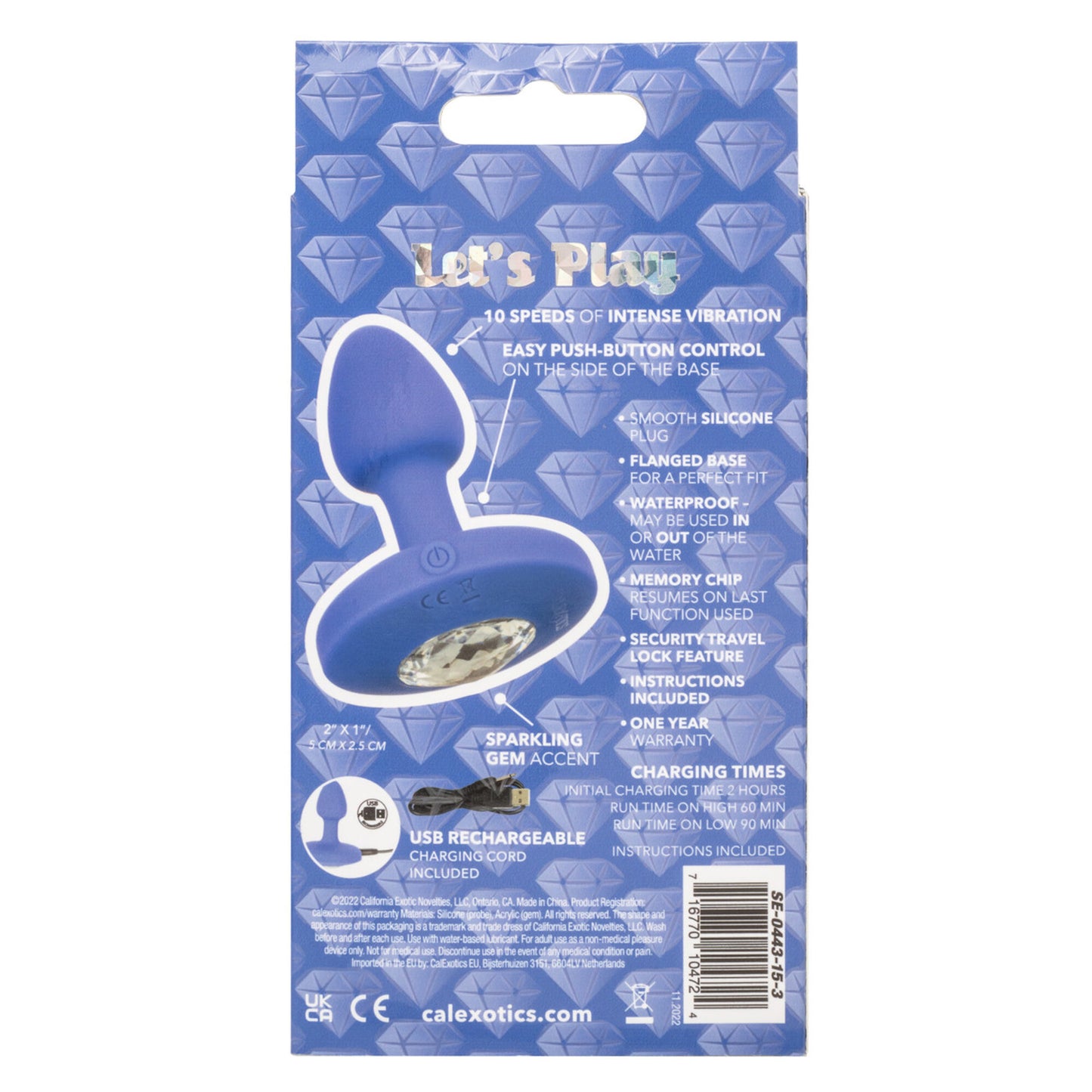 Cheeky Gems - Rechargeable Vib Probe Petit - Bleu