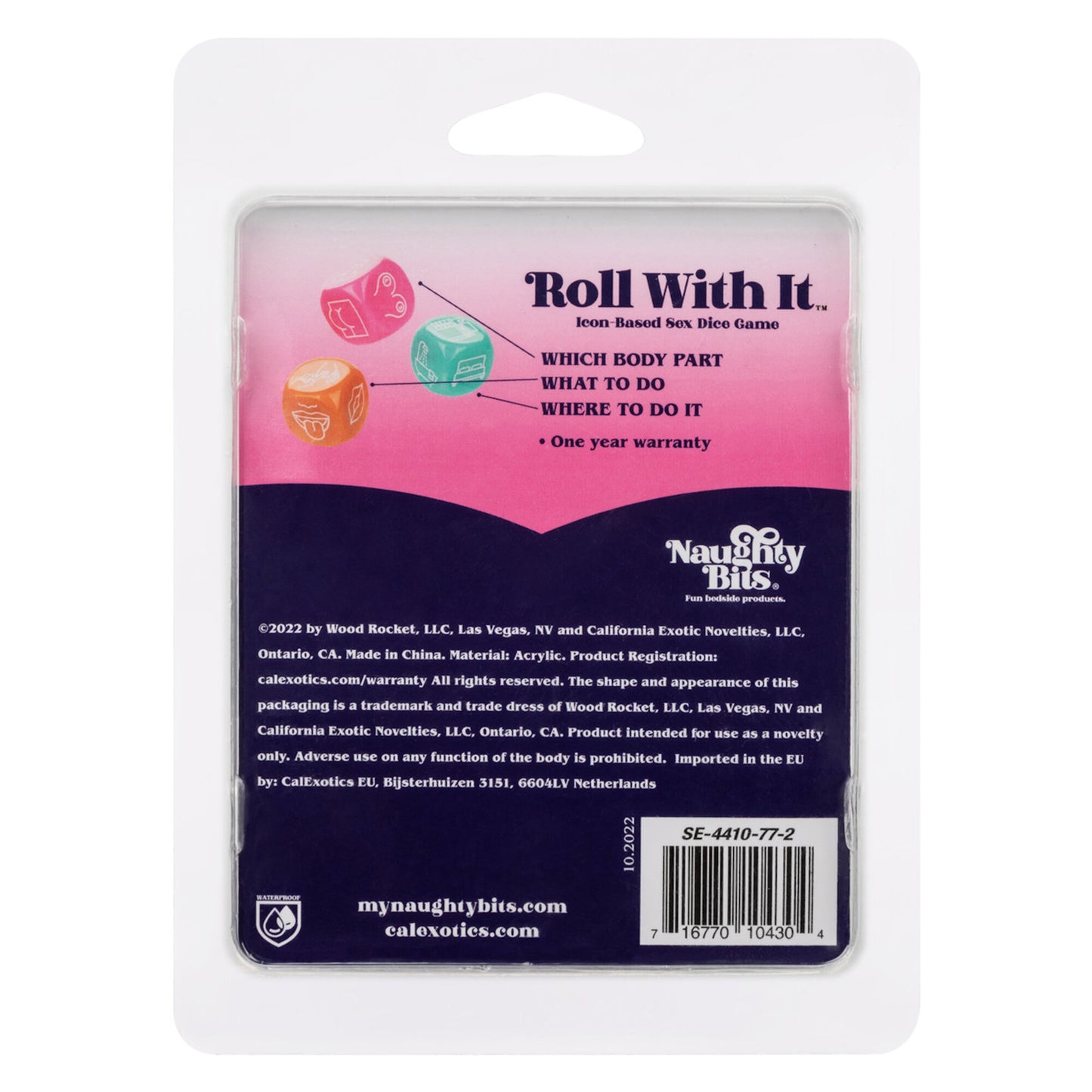 Naughty Bits - Roll With It Sex Dice