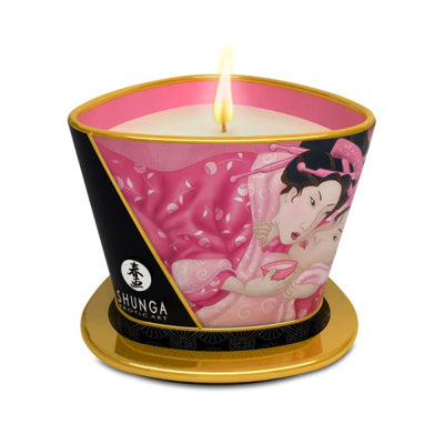 Shunga - Chandelle à Massage - Aphrodisia - Rose