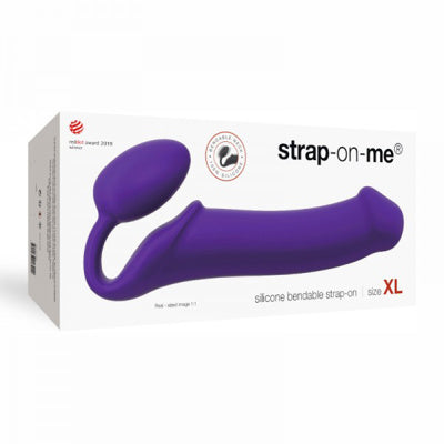 Strap-on-me - Strap-On Semi-Realiste Bendable - Très-Grand - Mauve