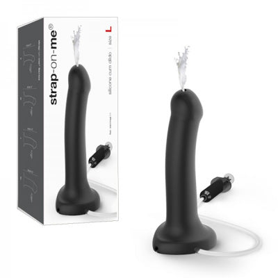 Strap-on-me - Dildo Éjaculateur Semi-Réaliste - Grand - Noir