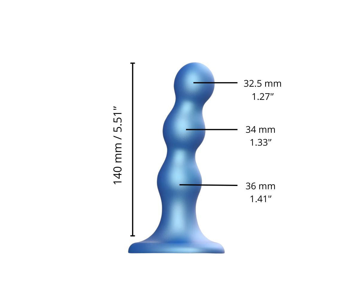 Strap-on-me - Dildo Plug Balls - Moyen Bleu