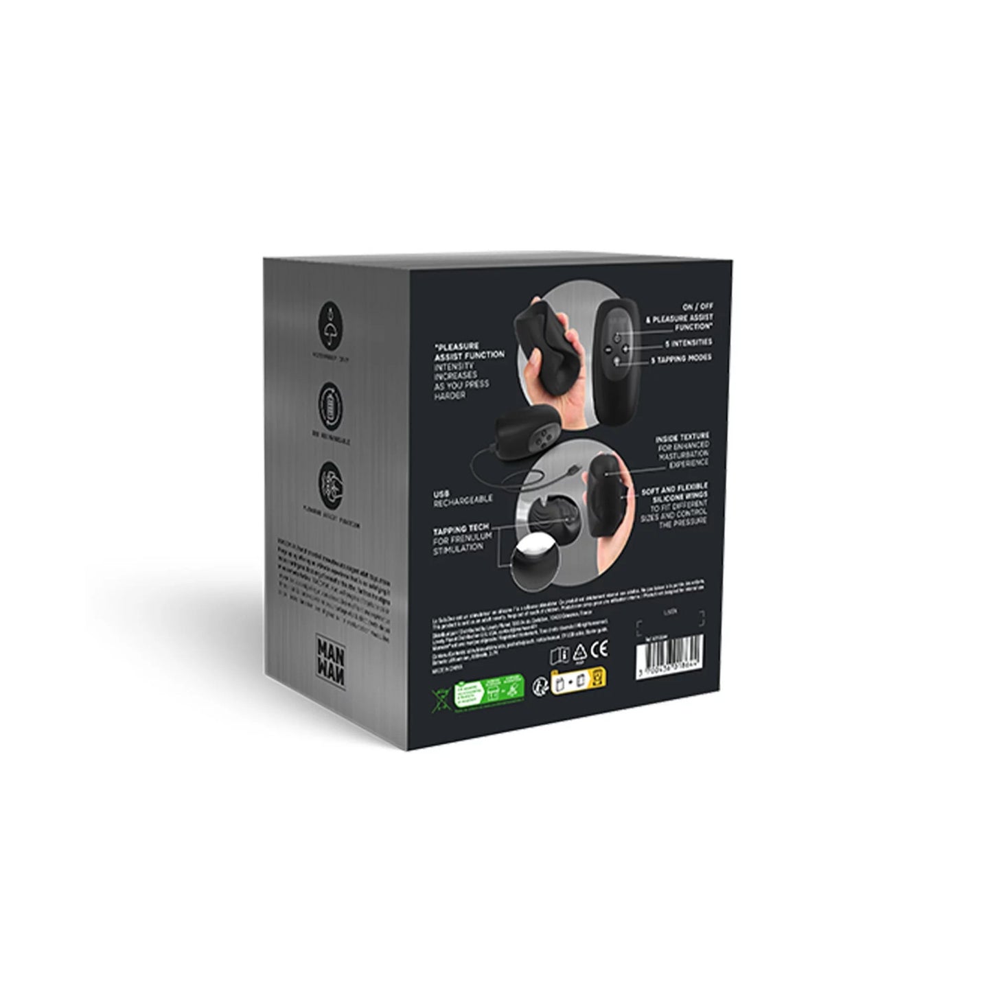 Man.Wand - Sub.One Stimulateur Tapotement - Noir