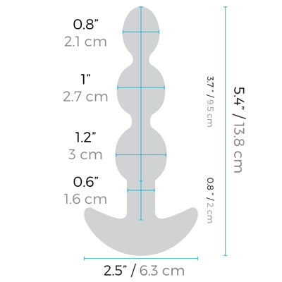 B-Vibe - Triplet Anal Beads - Noir