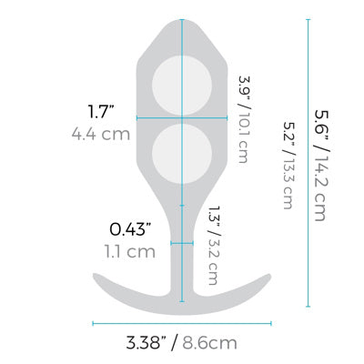 B-Vibe - Snug Plug 4 - Noir