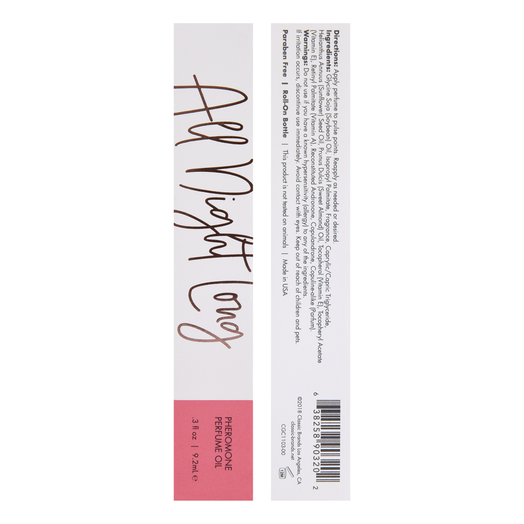 CG - Huile De Parfum Infusé aux Phéromones - All Night Long 0.3oz