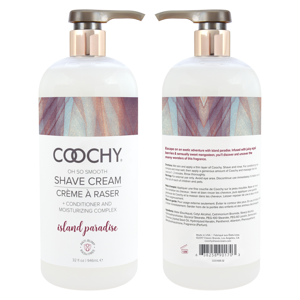COOCHY - Crème à Raser - Ile Paradisiaque 946ml
