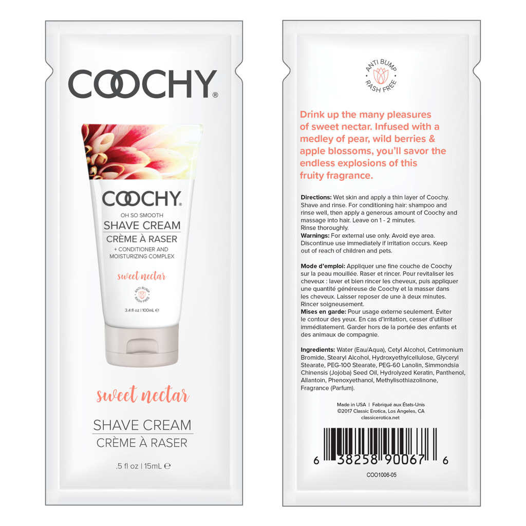 COOCHY - Crème à Raser - Nectar Sucré 24x15ml