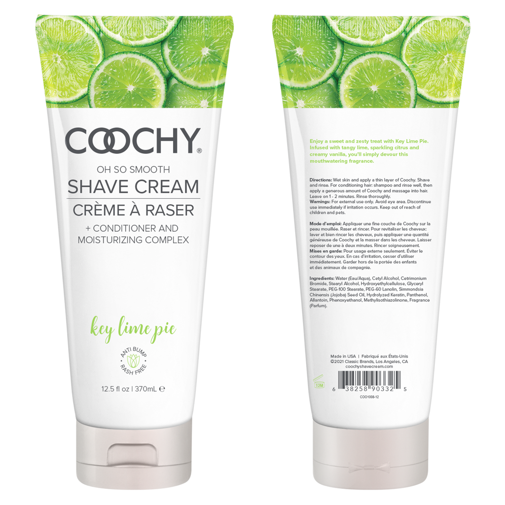 COOCHY - Crème à Raser - Tarte au Citron Vert 370ml