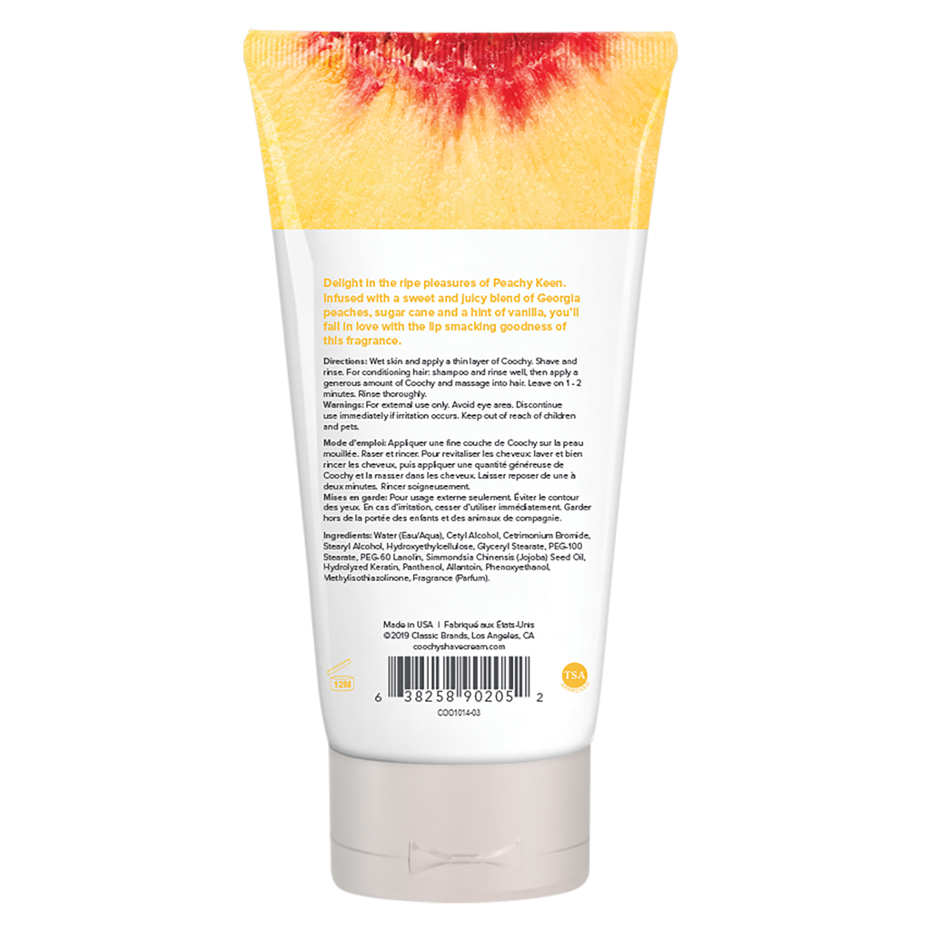 COOCHY - Crème à Raser - Pèche 100ml