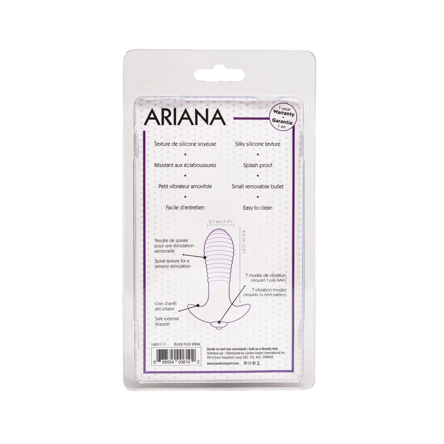 Adore U Anal - Ariana - Noir