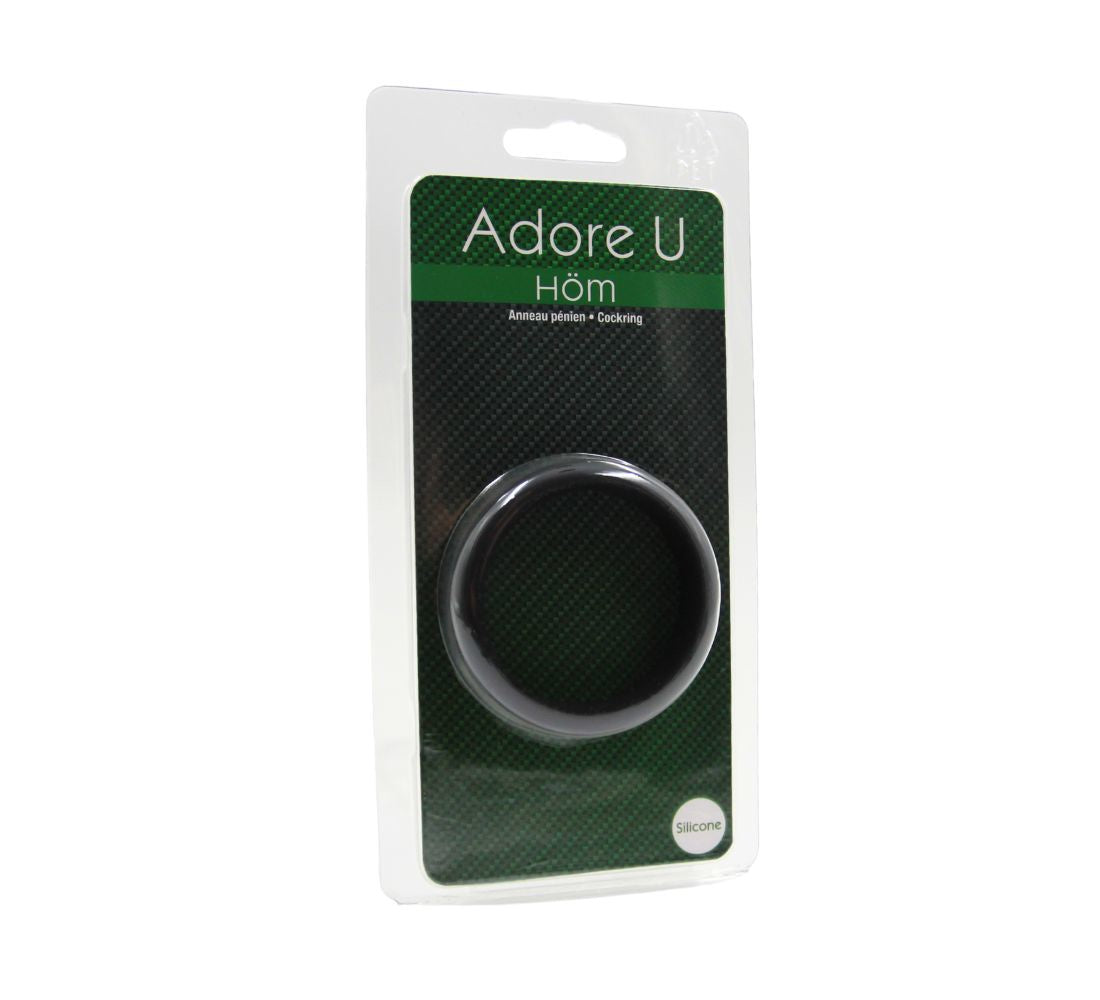 Adore U Höm - Anneau Pénien Silicone 4.2cm - Noir