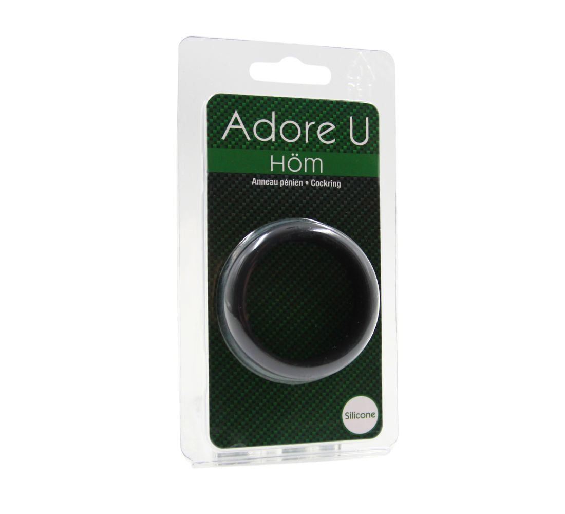 Adore U Höm - Anneau Pénien Silicone 5cm - Noir