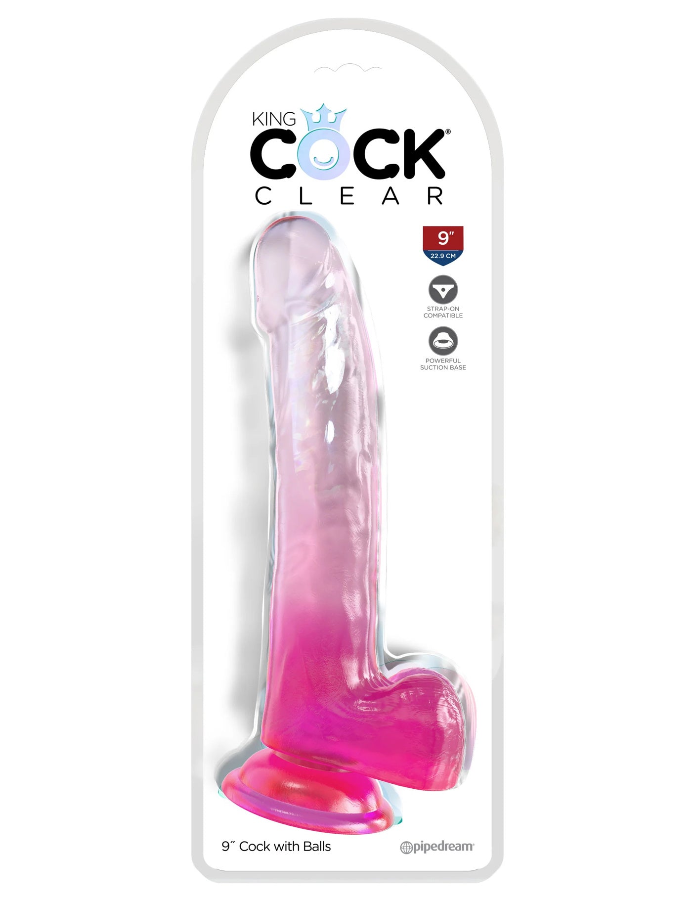 King Cock - Dildo 9 po - Rose