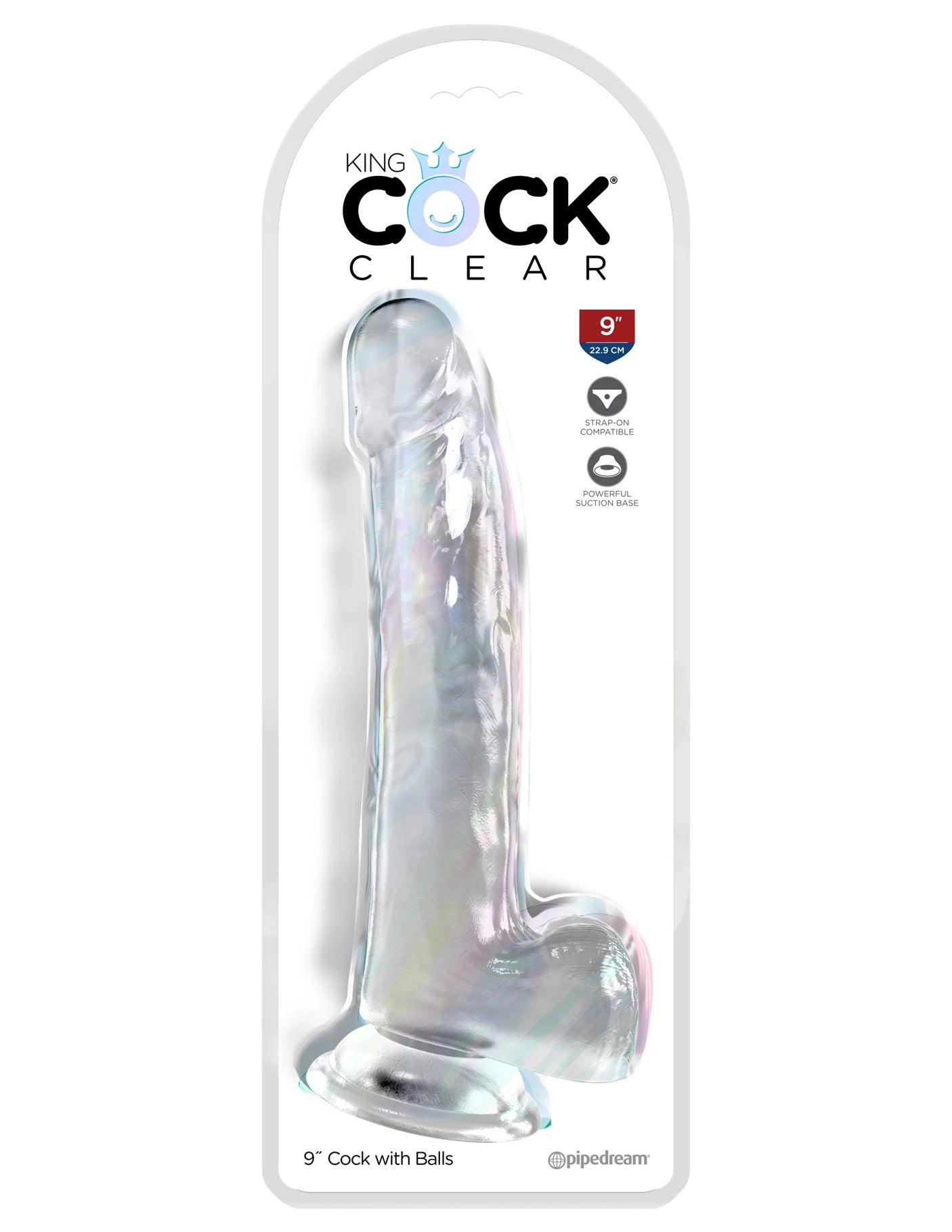 King Cock - Dildo 9 po - Transparent