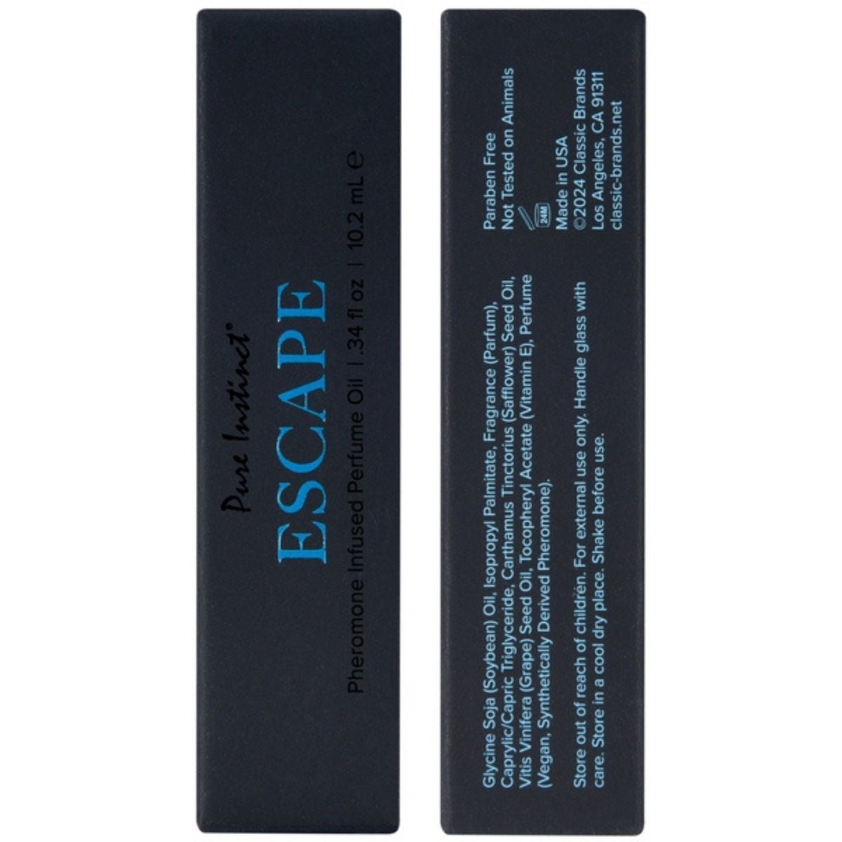 Pure Instinct - Huile De Parfum Infusé aux Phéromones - Escape 10.2ml