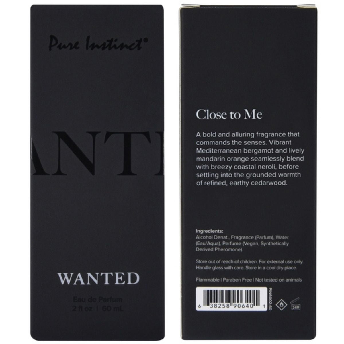 Pure Instinct - Parfum Infusé Aux Phéromones - Wanted 60ml