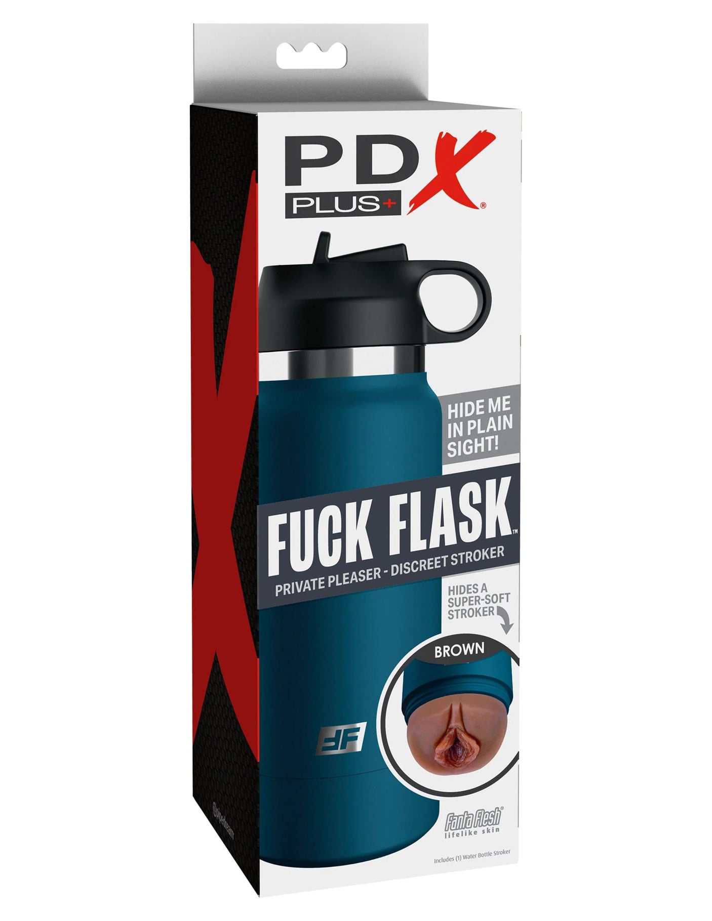 PDX Plus - Fuck Flask - Bouteille Bleu - Brun