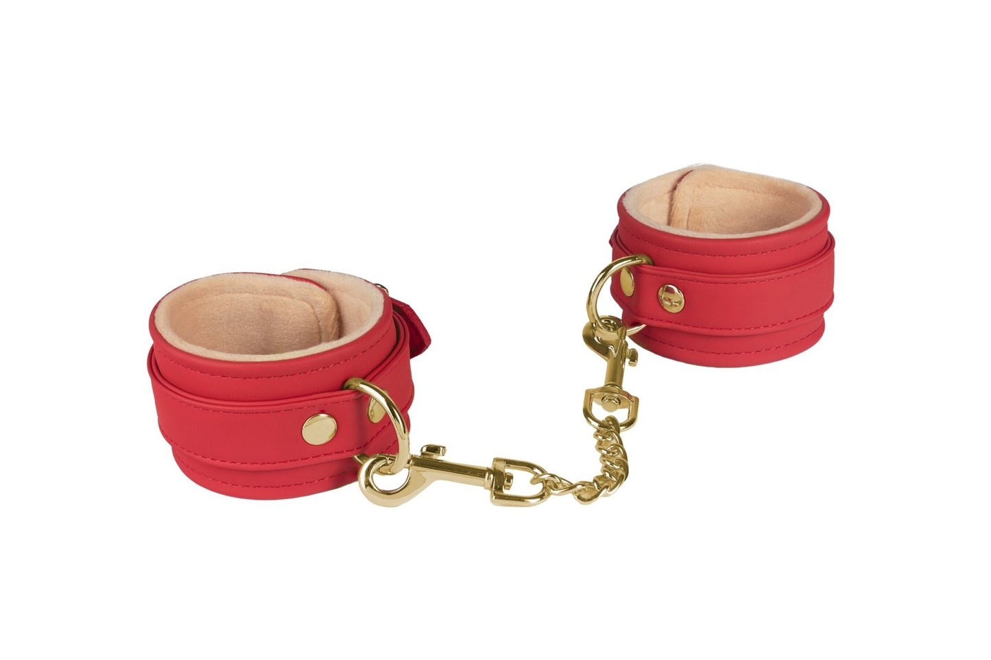 Spartacus - Menottes Cheville Peluche - Rouge