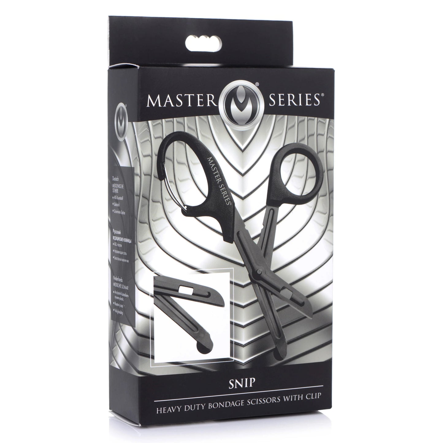 Master Series - Snip Bondage Scissors with Clip