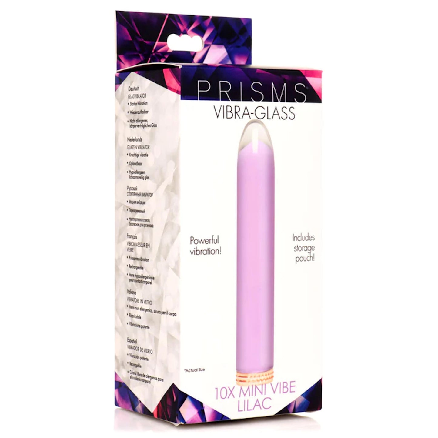 Prisms - Vibra-Glass 10X Mini Vibe - Lila