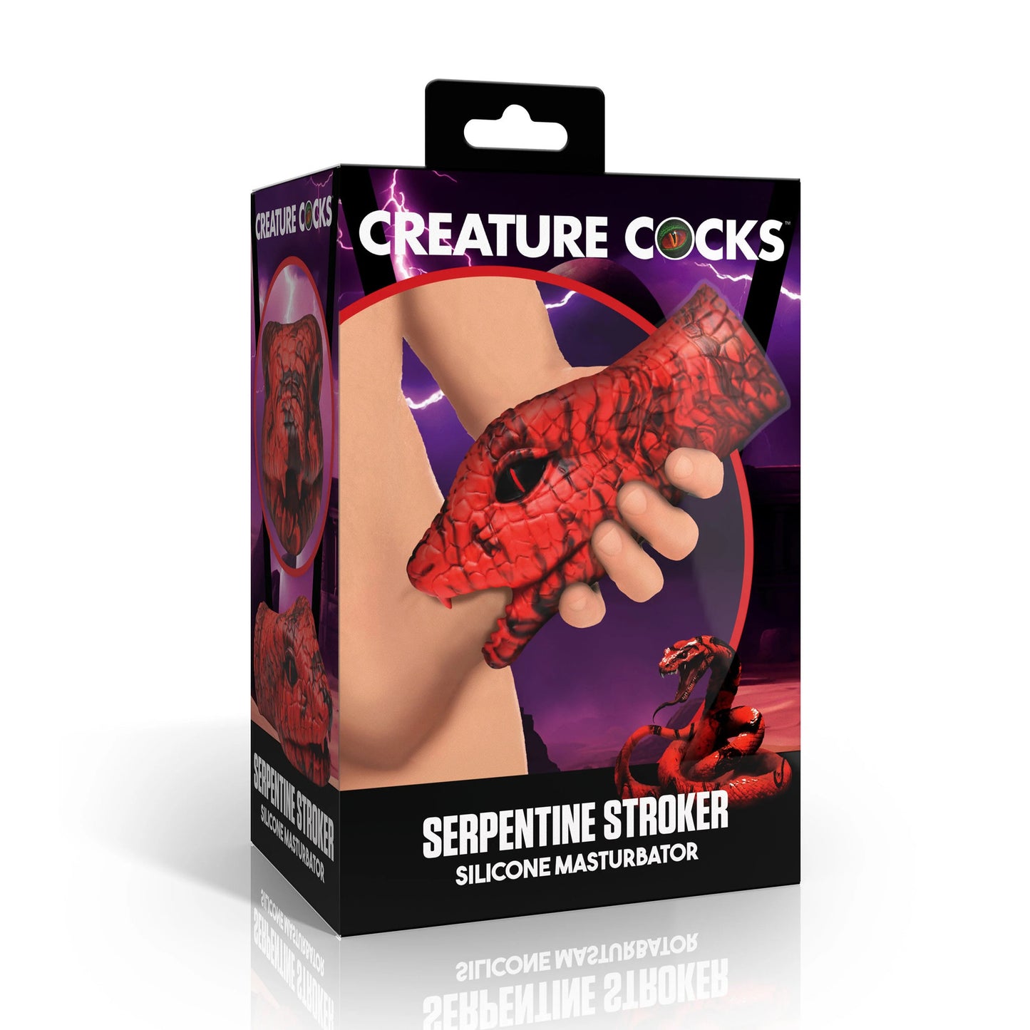 Creature Cock - Serpentine Silicone Stroker - Rouge