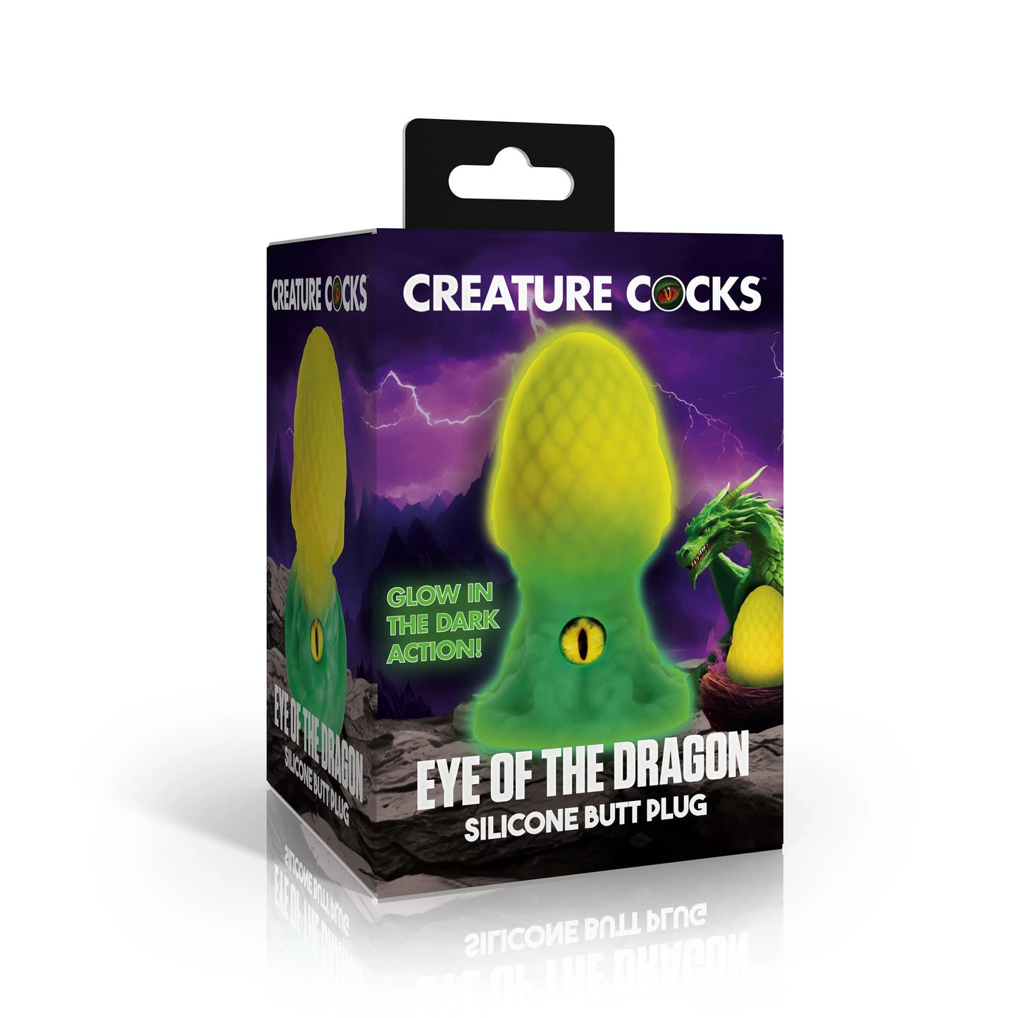 Creature Cock - Eye Of The Dragon Butt Plug - Vert