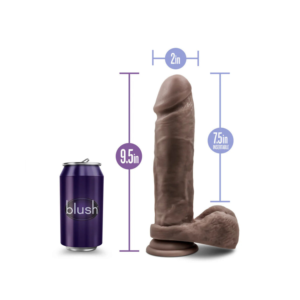 Dr. Skin - Mr. Magic Dildo Réaliste 9po - Brun