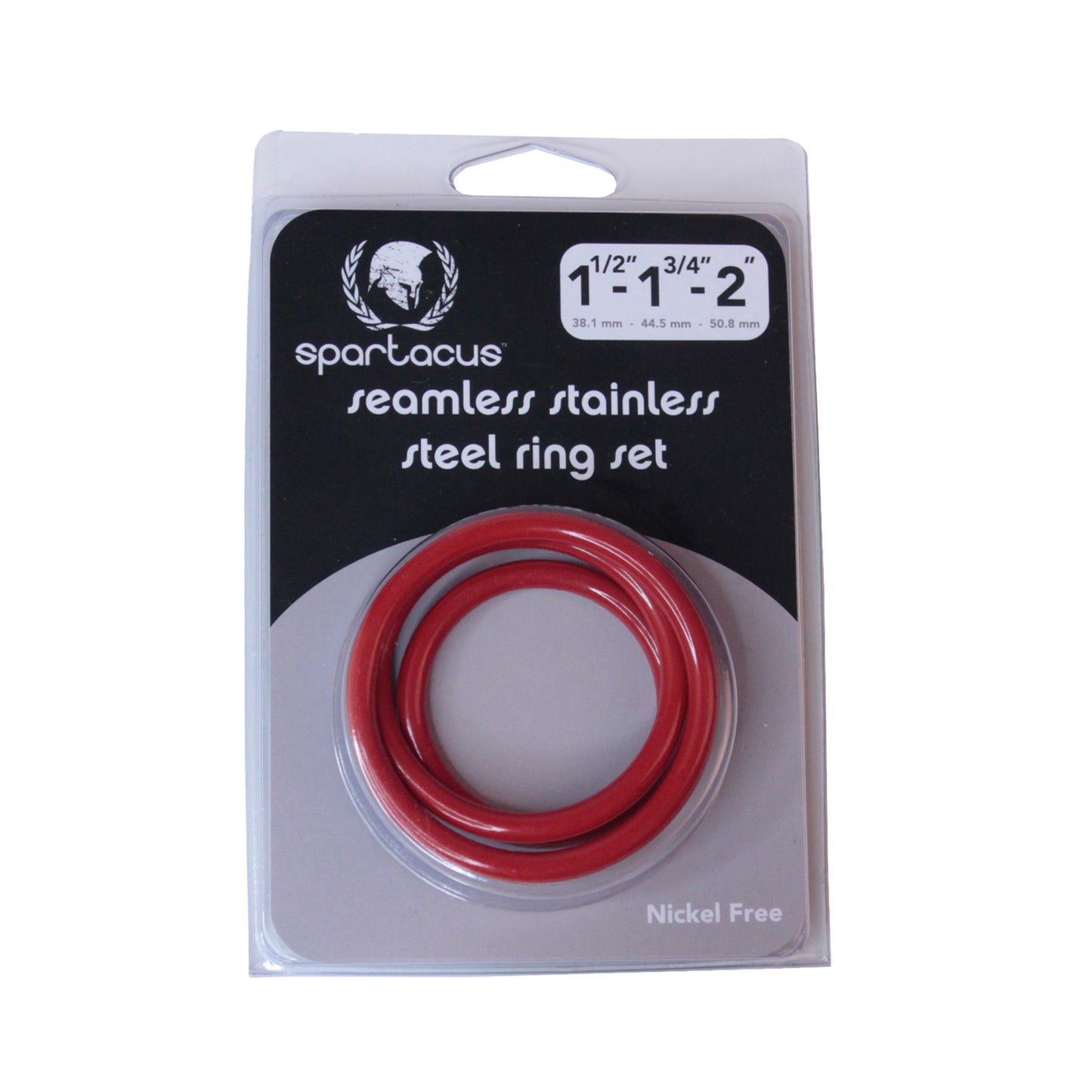 Spartacus - Seamless Stainless C-Ring Set - Rouge
