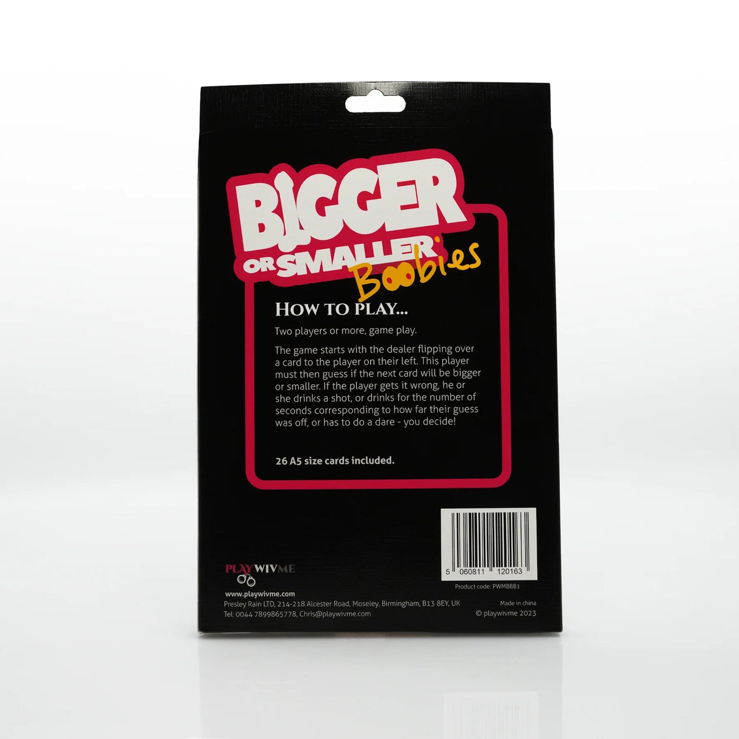 CC - Bigger or Smaller Jeux de Carte Seins