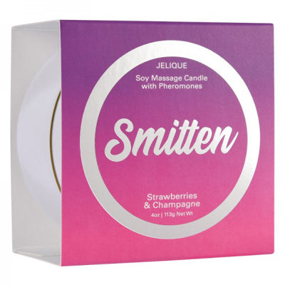 Jelique - Bougie de massage au soja - Smitten - Fraise & Champagne - 15ml