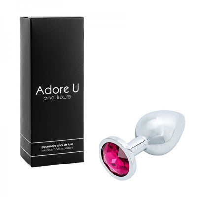 Anal Luxure - Plug Anal Argent - Rose - Medium