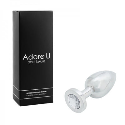 Anal Luxure - Plug Anal Acier Inox. - Transp. - Grand