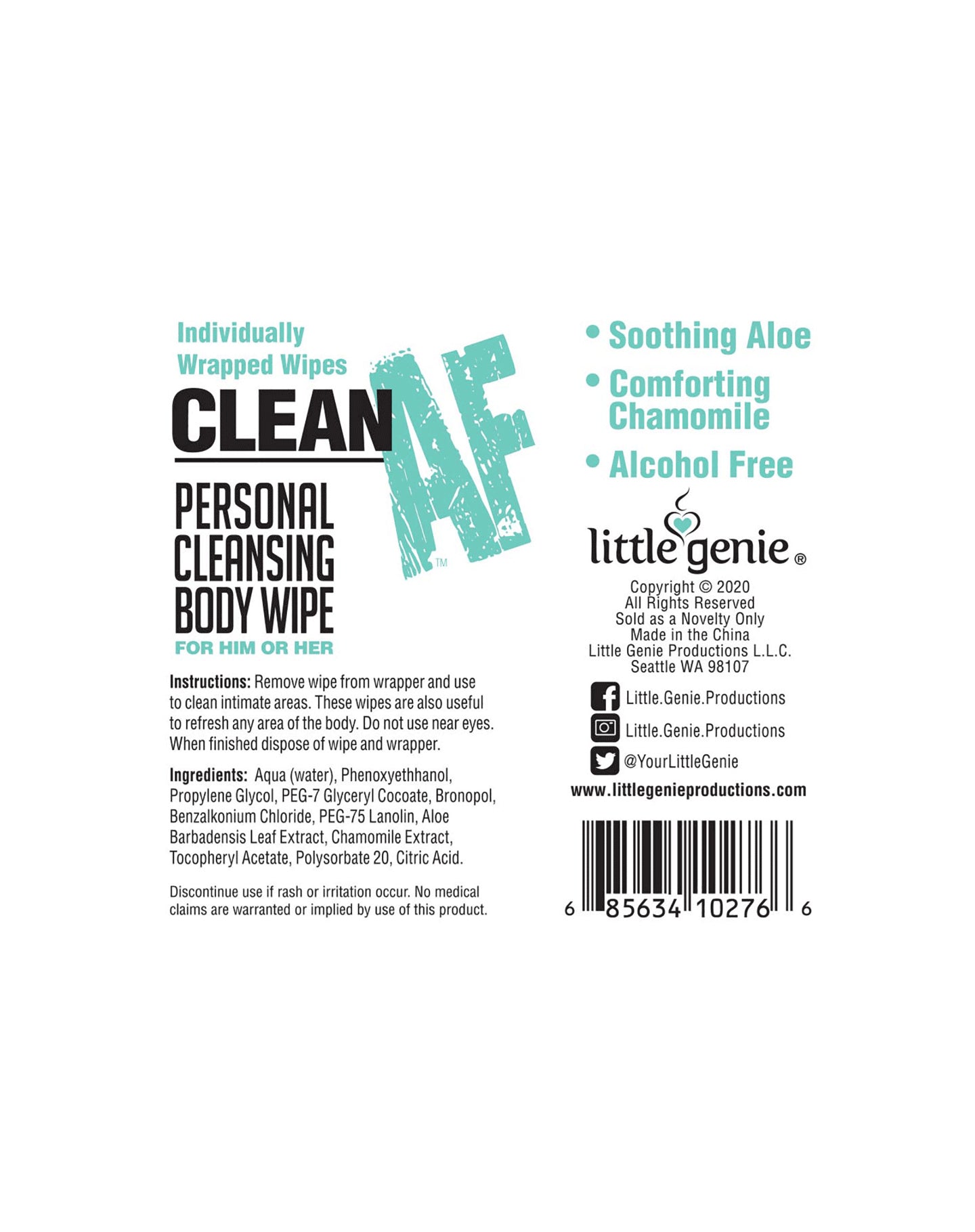 LG - Clean AF Personal Cleansing Wipes – Display 96