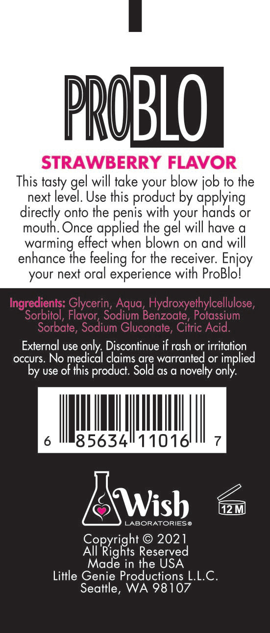 LG - ProBlo Strawberry Flavored Pleasure Gel - Display 65
