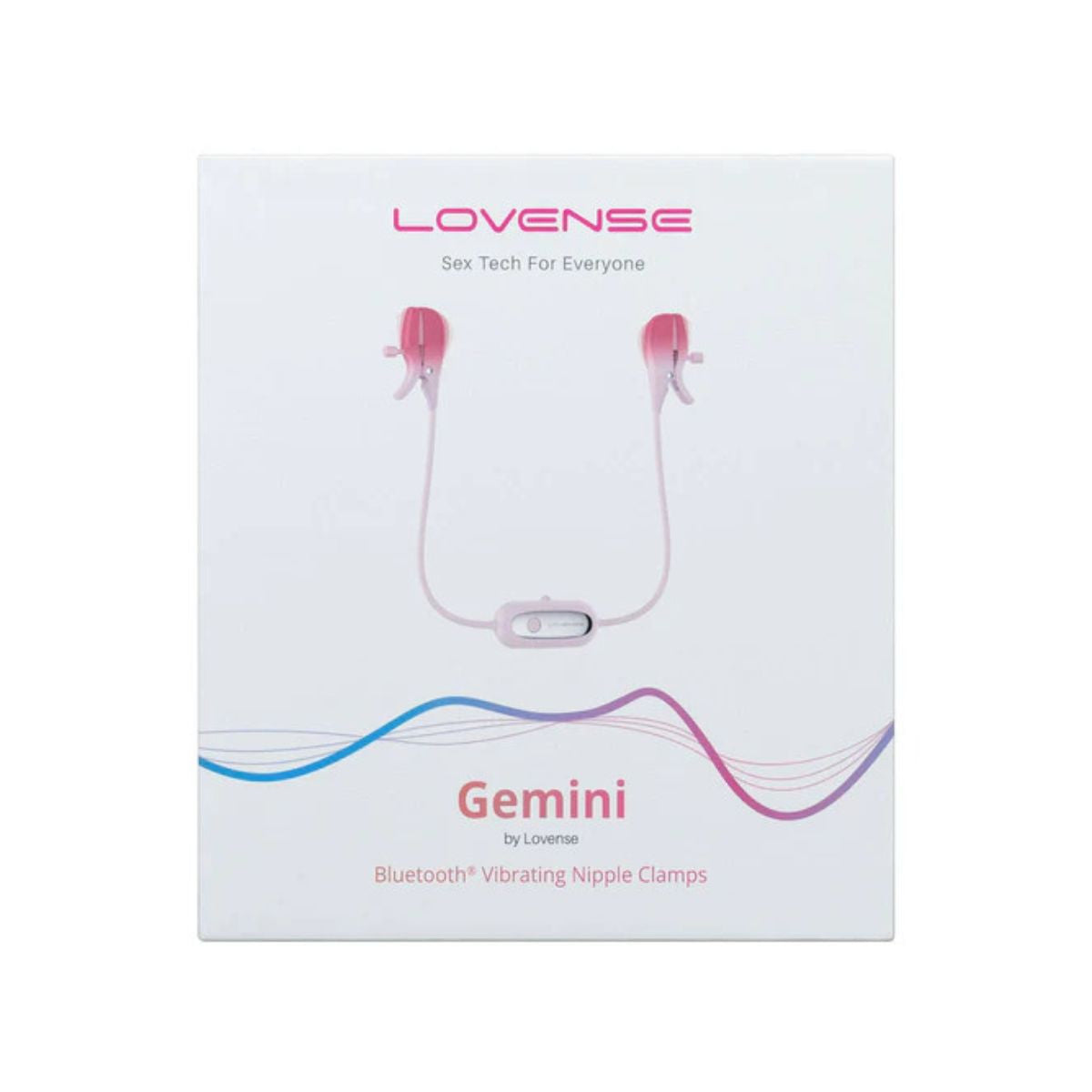 Lovense - Gemini Vibrating Nipple Clamps - Rose