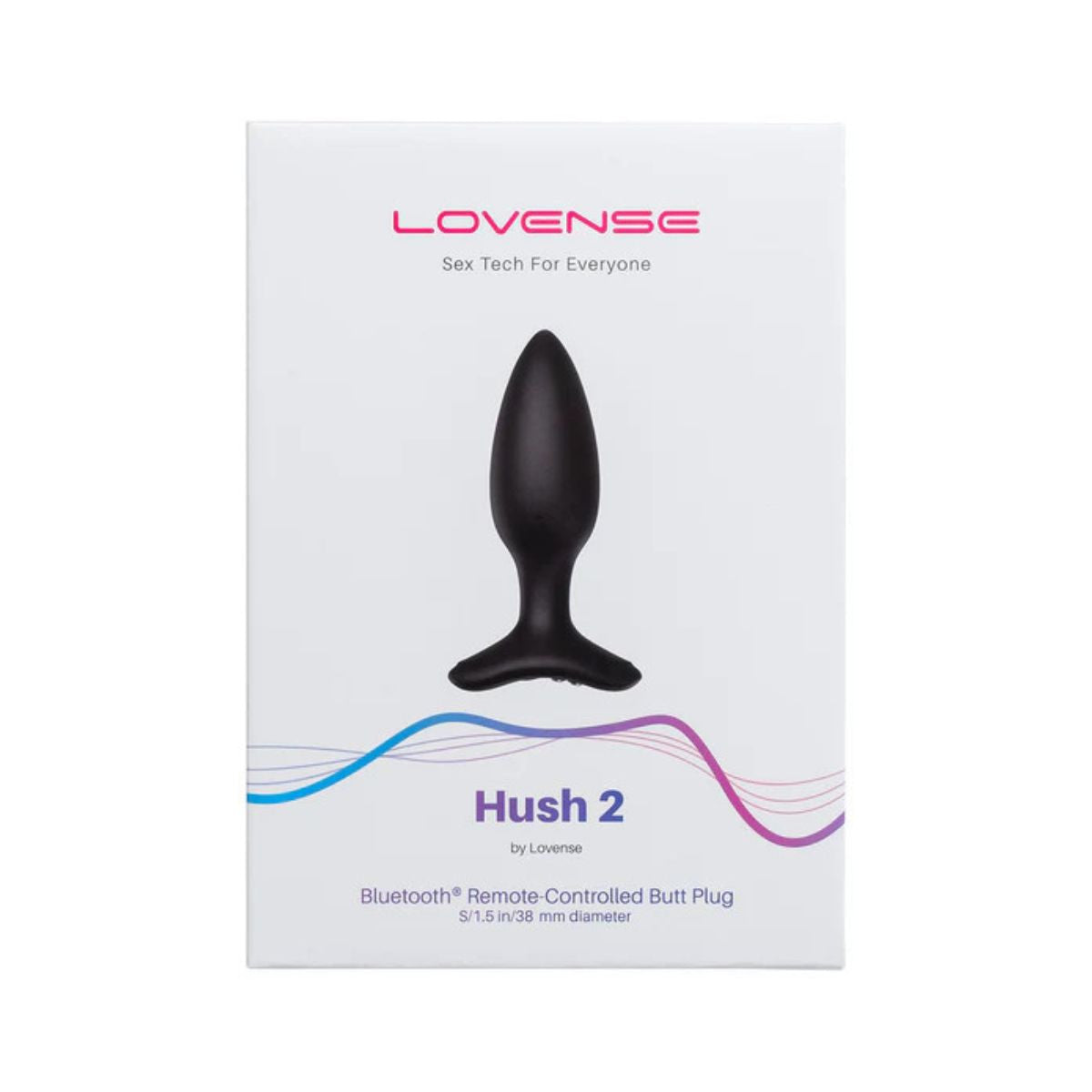Lovense - Hush 2 Remote Butt Plug - Noir - Small