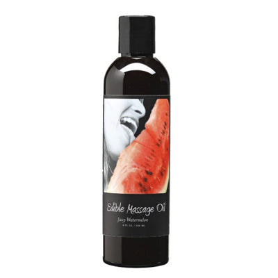 Earthly Body - Huile De Massage Comestible - Pastèque Pétillante 8oz