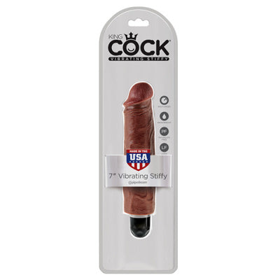 King Cock - 7 pouces Vibrating Stiffy - Brun