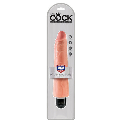 King Cock - 9 pouces Vibrating Stiffy - Peau
