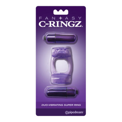 Fantasy C-Ringz - Duo-Vibrating Super Ring - Mauve