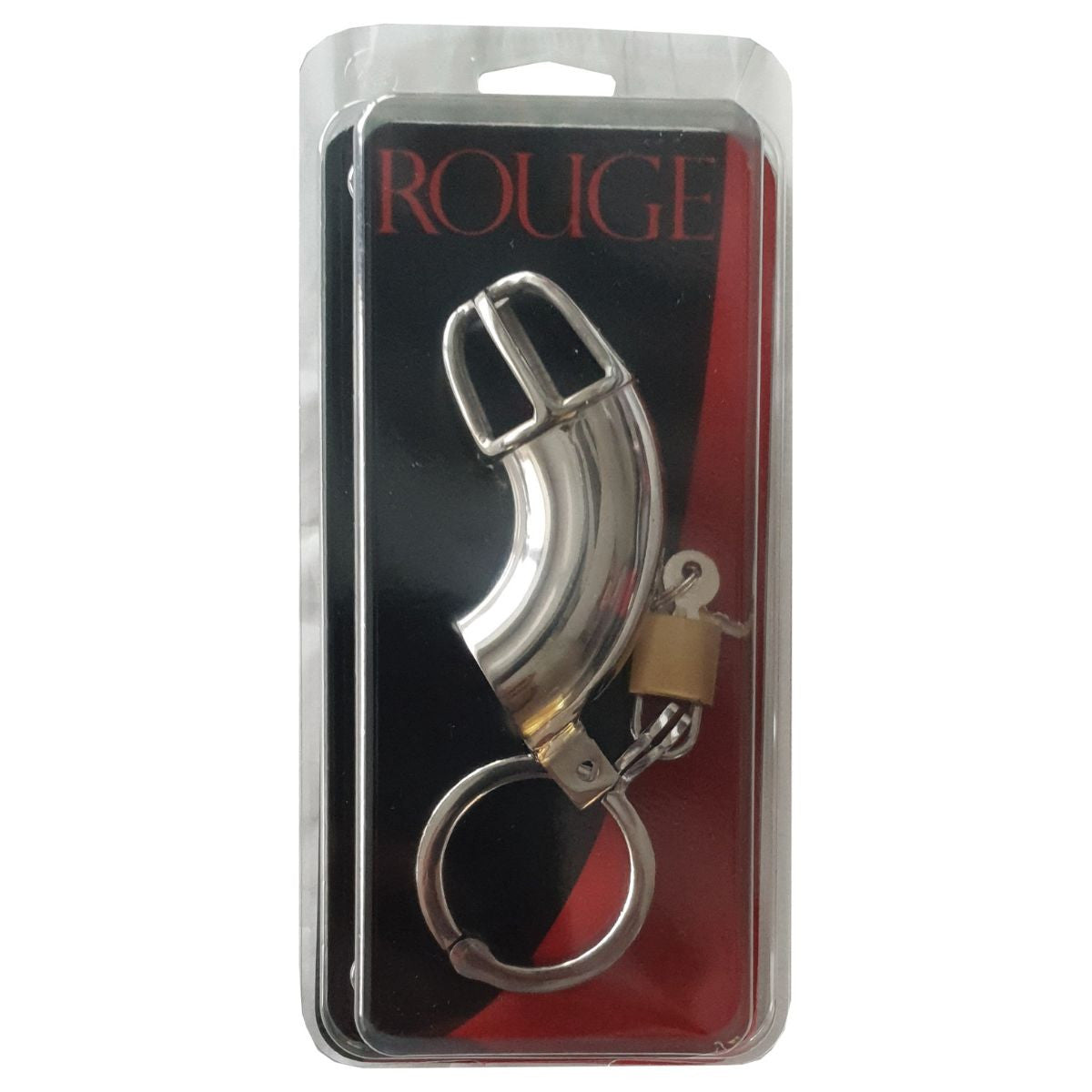 Rouge - Cage en Acier Inoxydable avec Serrure