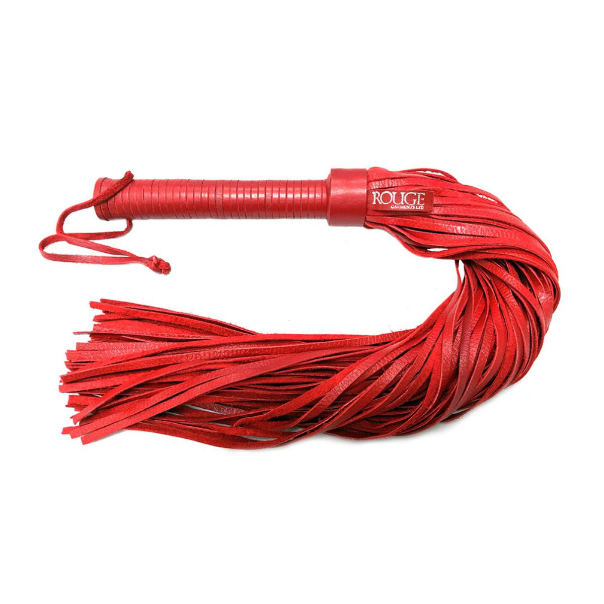 Rouge - Fouet Long en Cuir - Rouge