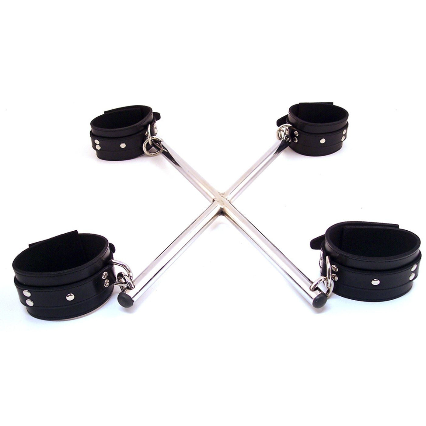Rouge - Hog-Tie en Cuir avec Menottes