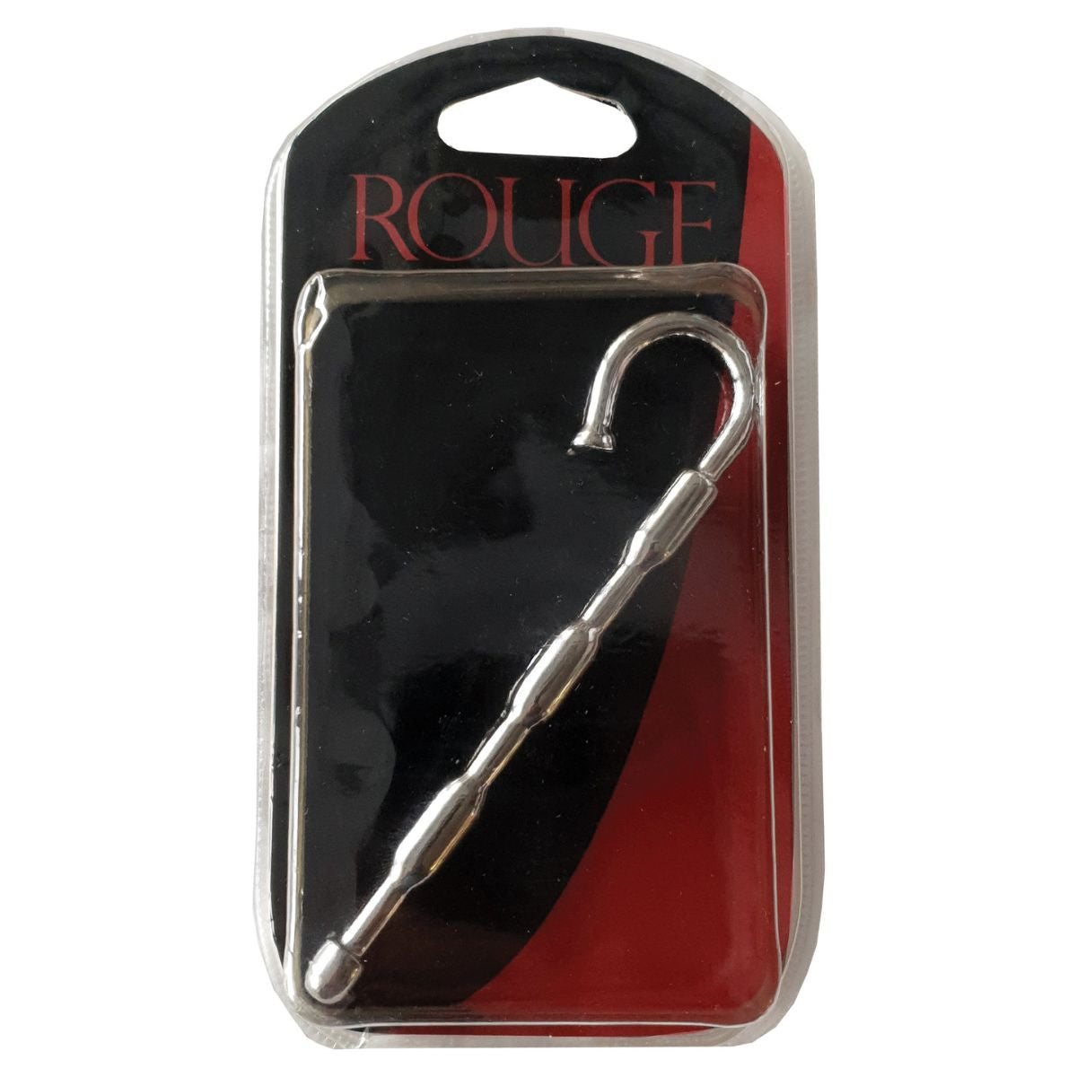 Rouge - Sonde Urétral Ondulé en Acier Inoxydable