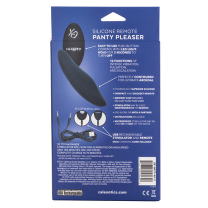 Calexotics - Silicone Remote Panty Pleaser - Noir