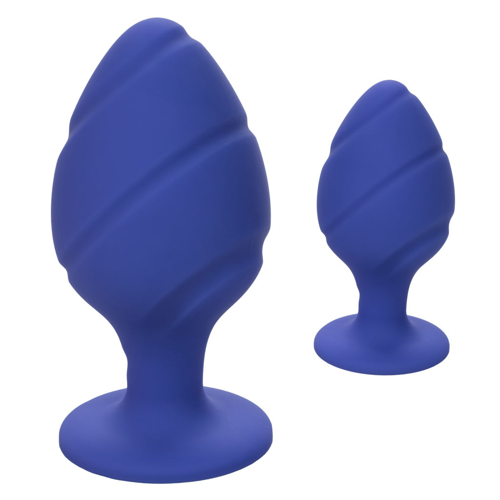 Calexotics - Ensemble Butt Plug Cheeky - Bleu