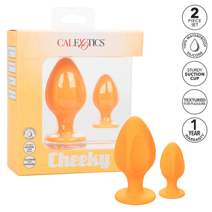 Calexotics - Ensemble Butt Plug Cheeky - Orange