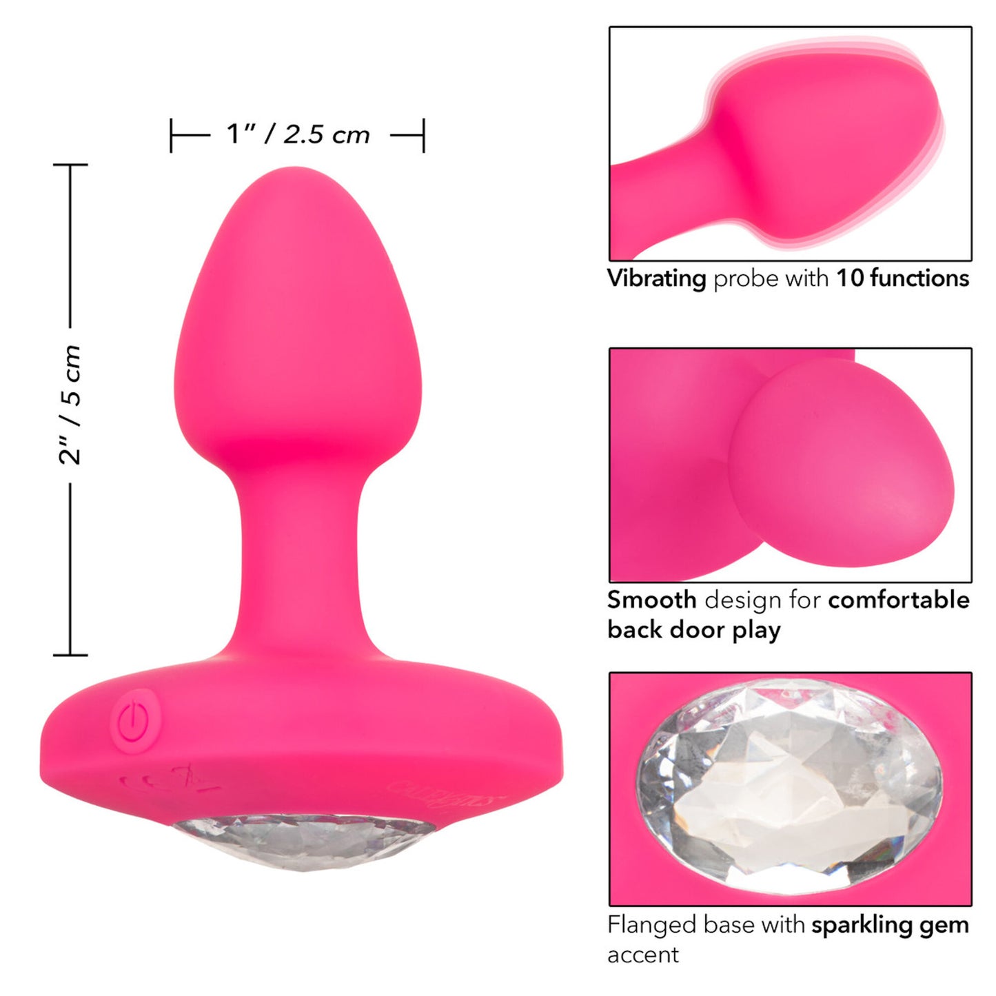 Cheeky Gems - Rechargeable Vib Probe Petit - Rose
